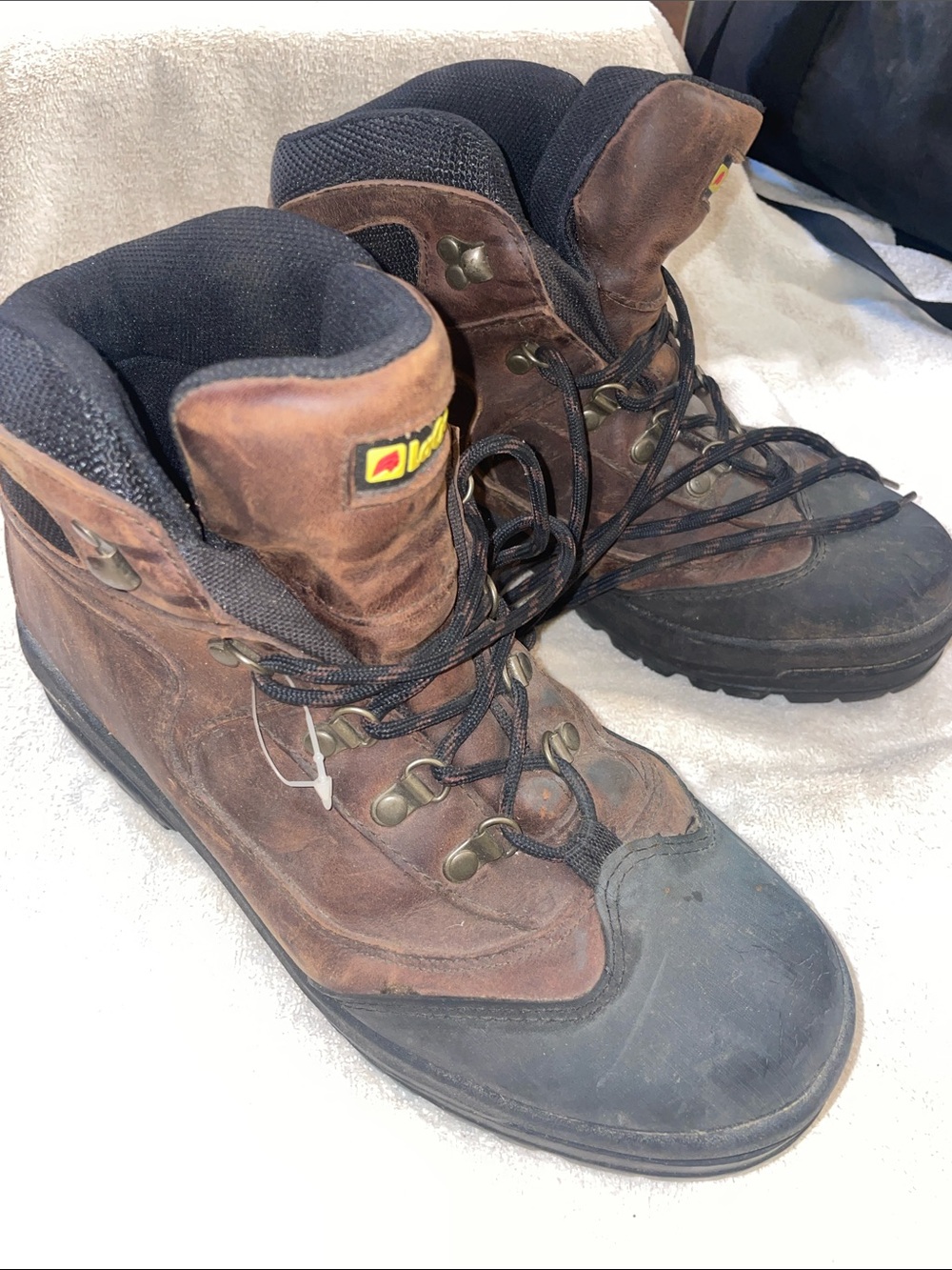 LaCrosse Brown and Black Leather Hiking Boots